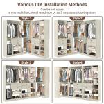 Reversible Freestanding Closet System - White Oak