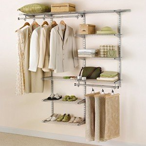 Rubbermaid Adjustable Closet Organization System - Titanium Finish