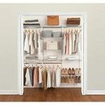 Adjustable Rubbermaid Closet Organization Kit, White