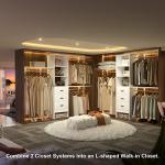 8FT Heavy Duty Closet Organizer with Shelving