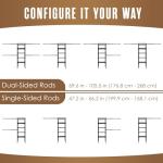 Customizable Walk-In Closet Organizer Shelf System