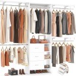 Aheaplus 8FT Closet Organizer System with Drawers