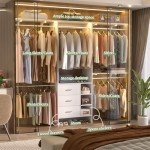 Aheaplus 8FT Closet Organizer System with Drawers