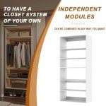Modular Wooden Closet System for Bedroom Organization