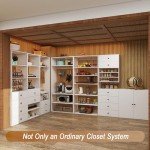 Modular Wooden Closet System for Bedroom Organization