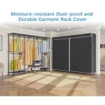 Heavy Duty Covered Clothes Rack for Bedroom
