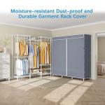 Heavy-Duty Portable Clothes Rack with Cover