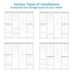 Heavy Duty Covered Clothes Rack for Bedroom