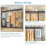 Heavy Duty Covered Clothes Rack for Bedroom