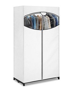 Whitmor 36" White Clothes Closet Fabric Cover