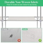 Portable Closet Organizer with Shelves and Hanging Rods