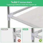 Portable Closet Organizer with Shelves and Hanging Rods
