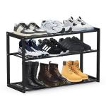 Bamboo 3-Tier Shoe Rack Organizer for Entryway