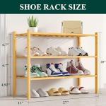 3-Tier Bamboo Shoe Rack for Home Organization