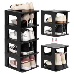 5-Tier Vertical Shoe Rack Organizer for Small Spaces