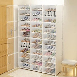 12-Tier Stackable Shoe Rack for 72 Pairs