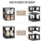5-Tier Vertical Shoe Rack Organizer for Small Spaces