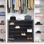 Stackable Shoe Cubby Organizer – 20-Cube Rack