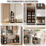 5-Tier Vertical Shoe Rack Organizer for Small Spaces