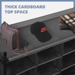 Stackable Shoe Cubby Organizer – 20-Cube Rack