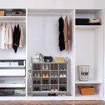 4-Tier Gray Cube Shoe Rack Organizer