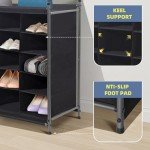 Stackable Shoe Cubby Organizer – 20-Cube Rack