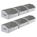 Large Fabric Closet Organizer Bins - 6 Pack