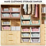 5-Pack Stackable Storage Baskets for Home Organization