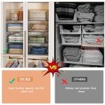 4-Tier Stackable Closet Organizers and Shelf Bins