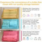 4-Pack Stackable Wire Baskets for Home Organization