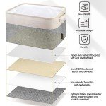 3 Pack Fabric Storage Bins for Organized Closets