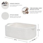 Cute Cotton Rope Storage Basket for Organizing