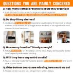 Criusia 6-Pack Large Fabric Closet Organizers