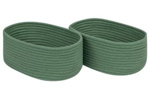 Cotton Rope Cube Storage Baskets Set of 2