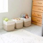 Cozy Cotton Rope 13-Inch Cube Storage Bins - 3-Pack