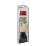 Hanging Handbag Organizer with Clear Zipper Pockets