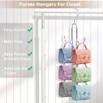 2-Pack Purse Hanger Organizer for Closet Storage