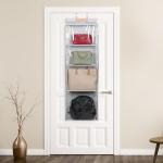 Hanging Handbag Organizer with Clear Zipper Pockets