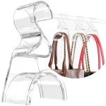 Clear Purse Hanger Set of 3 for Organizing