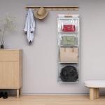 Hanging Handbag Organizer with Clear Zipper Pockets