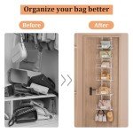 Over-the-Door Handbag Organizer with Name Plate