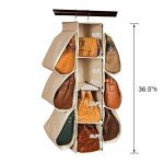 10-Pocket Hanging Handbag Organizer for Closets