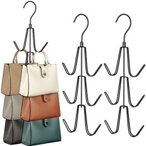 2-Pack 360° Swivel Purse Hanger Organizer