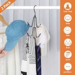 2-Pack 360° Swivel Purse Hanger Organizer