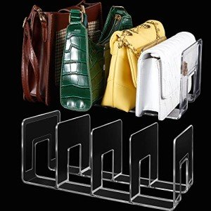 Clear Plastic Handbag Organizer with Dividers - 2 Pcs