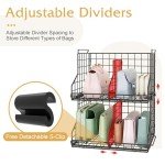 Closet Handbag Organizer with Adjustable Dividers (2-Pack)