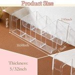 Clear Plastic Handbag Organizer with Dividers - 2 Pcs