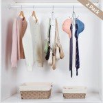 2-Pack 360° Swivel Purse Hanger Organizer