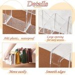 Clear Plastic Handbag Organizer with Dividers - 2 Pcs