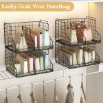 Closet Handbag Organizer with Adjustable Dividers (2-Pack)